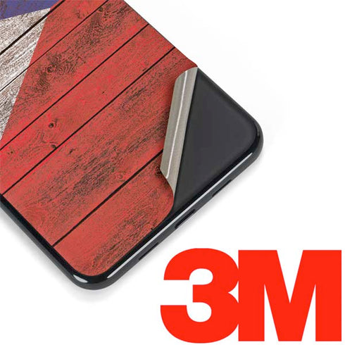 Philippines Flag Dark Wood Google Pixel 3a Skin